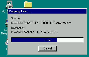 Patching Win95 in progress..